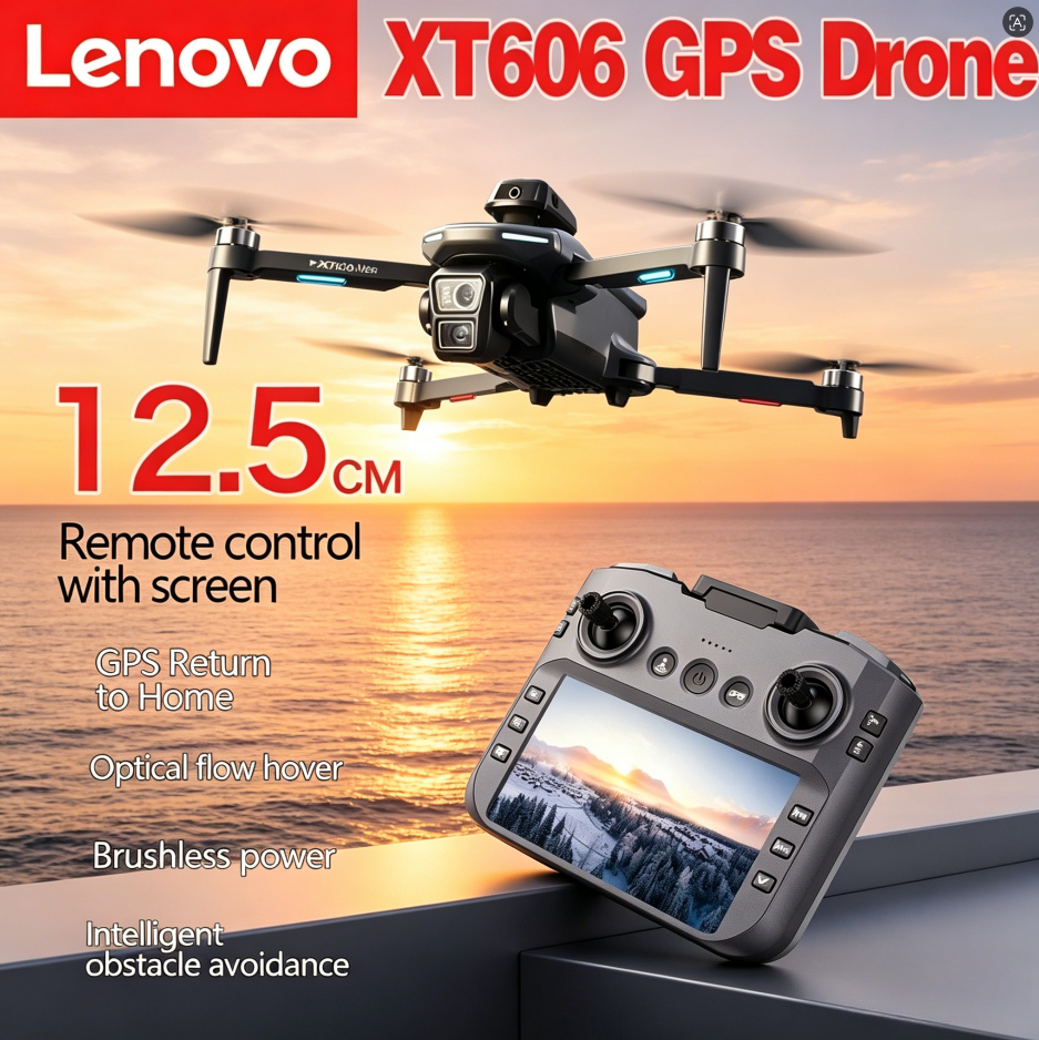 Drone Camera Thermal - Lenovo XT606 MAX GPS Drone 4k