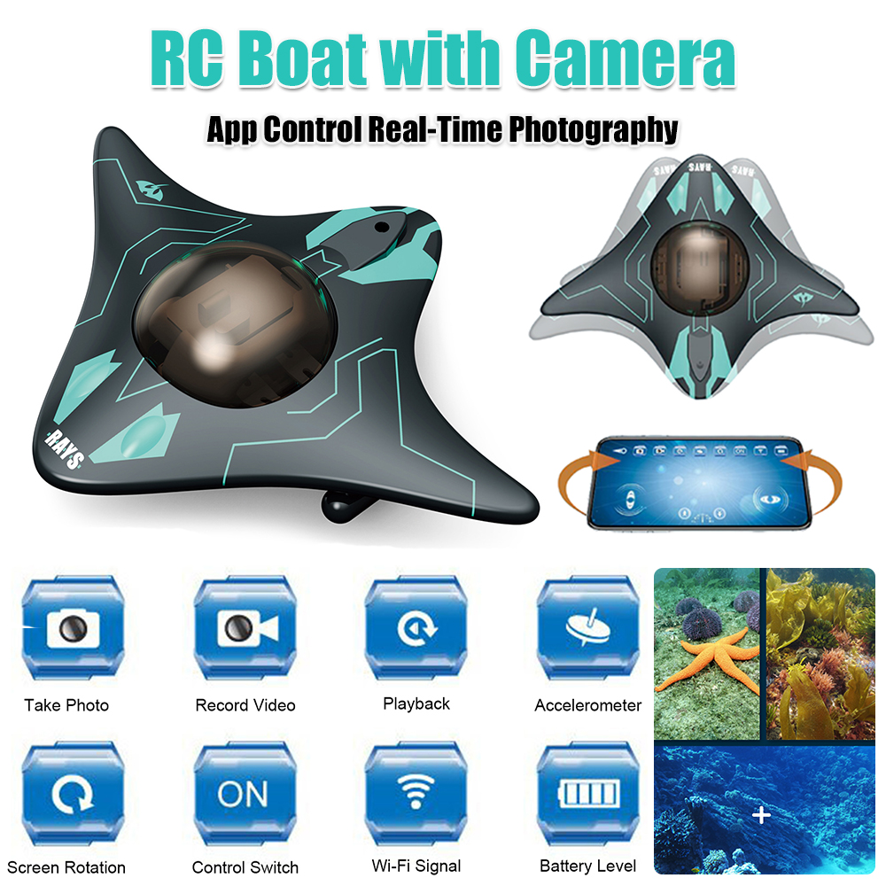 RC Boat with Camera App Contro - огляд і ціна Drone Camera Waterproof