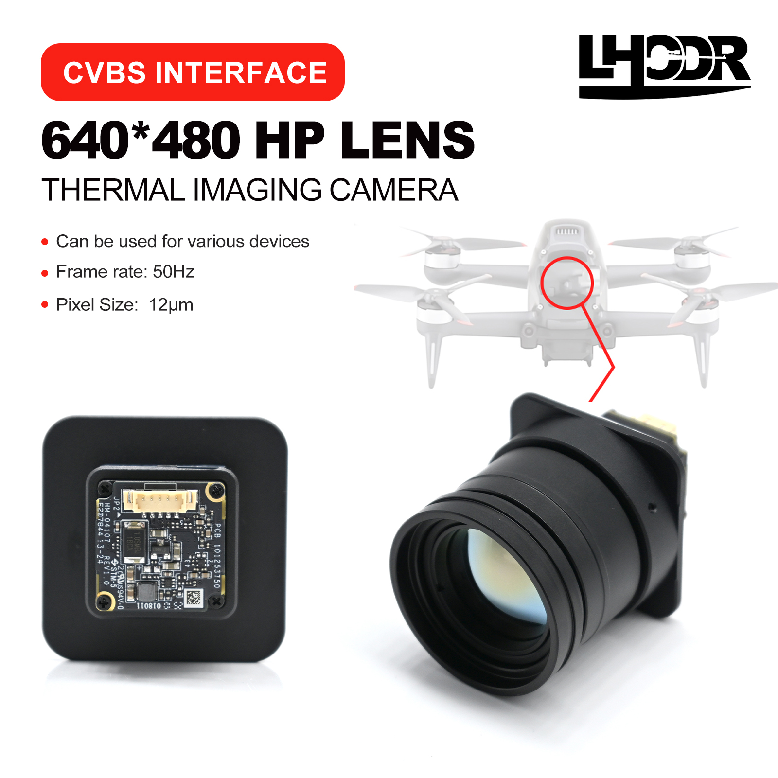 30mm 640x480 pix Drone thermal - огляд і ціна Drone Camera Lens