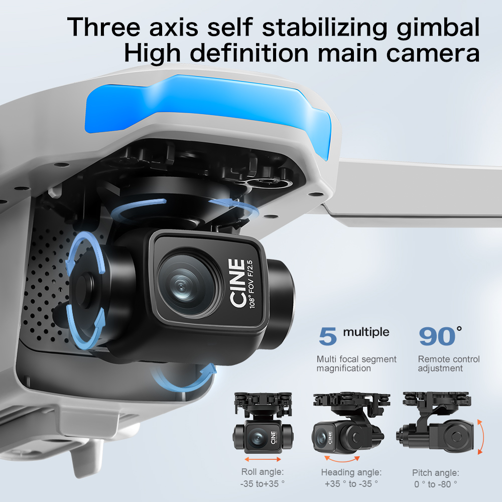 S-X1 MAX GPS Drone with 3-Axis - огляд і ціна Drone Camera Thermal