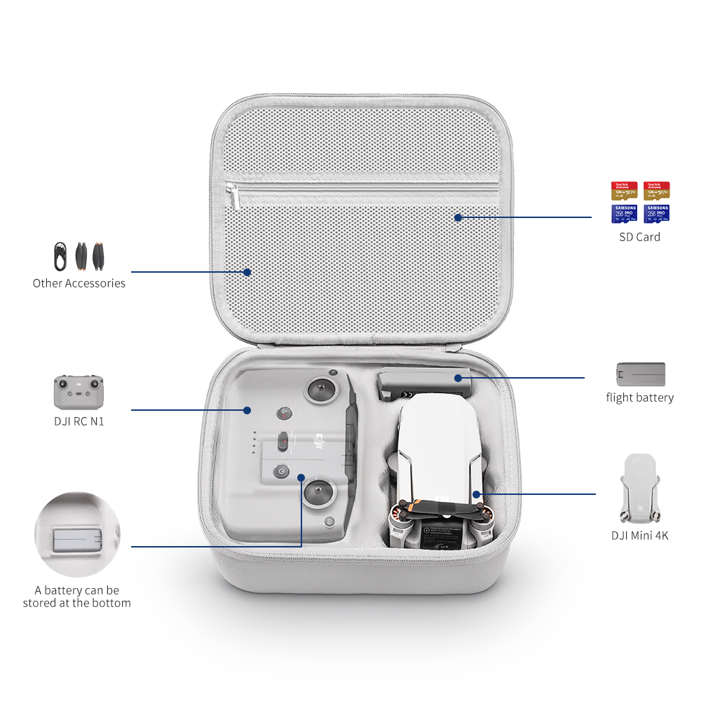 XFJI Storage Bag Protective Ca - огляд і ціна Drone Camera Case