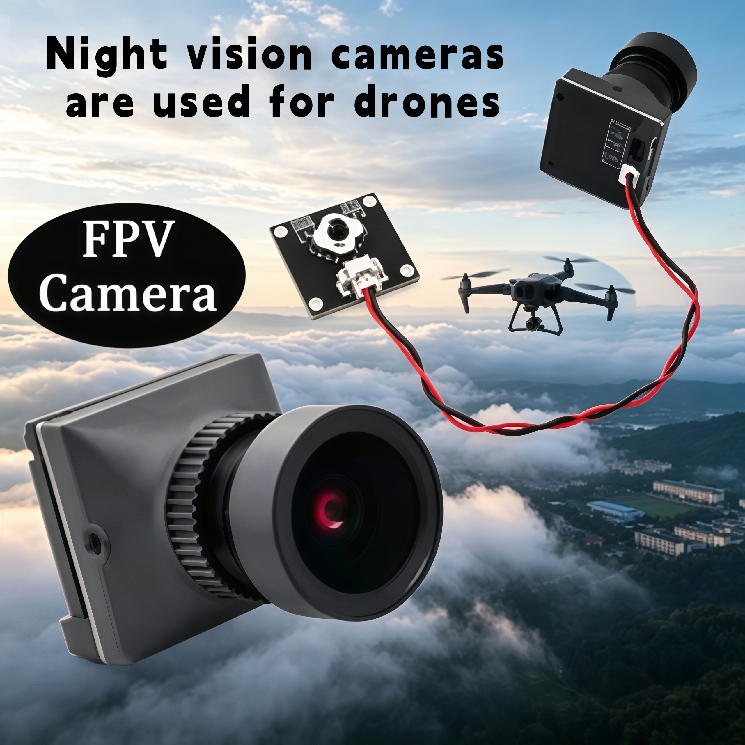 1500TVL HD CADDX Snail FPV Cam - огляд і ціна Drone Camera Lens
