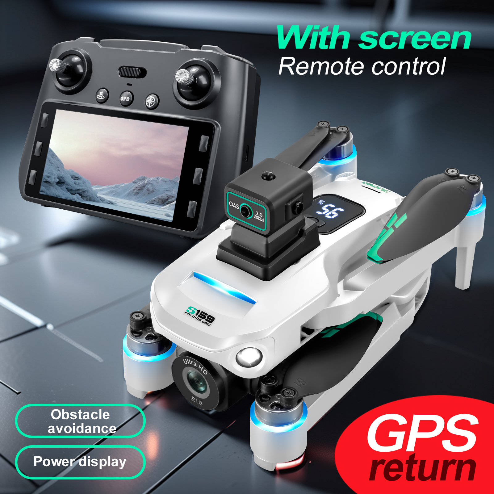 S159 GPS Drone 4K Profesional  - огляд і ціна Drone Camera Mount