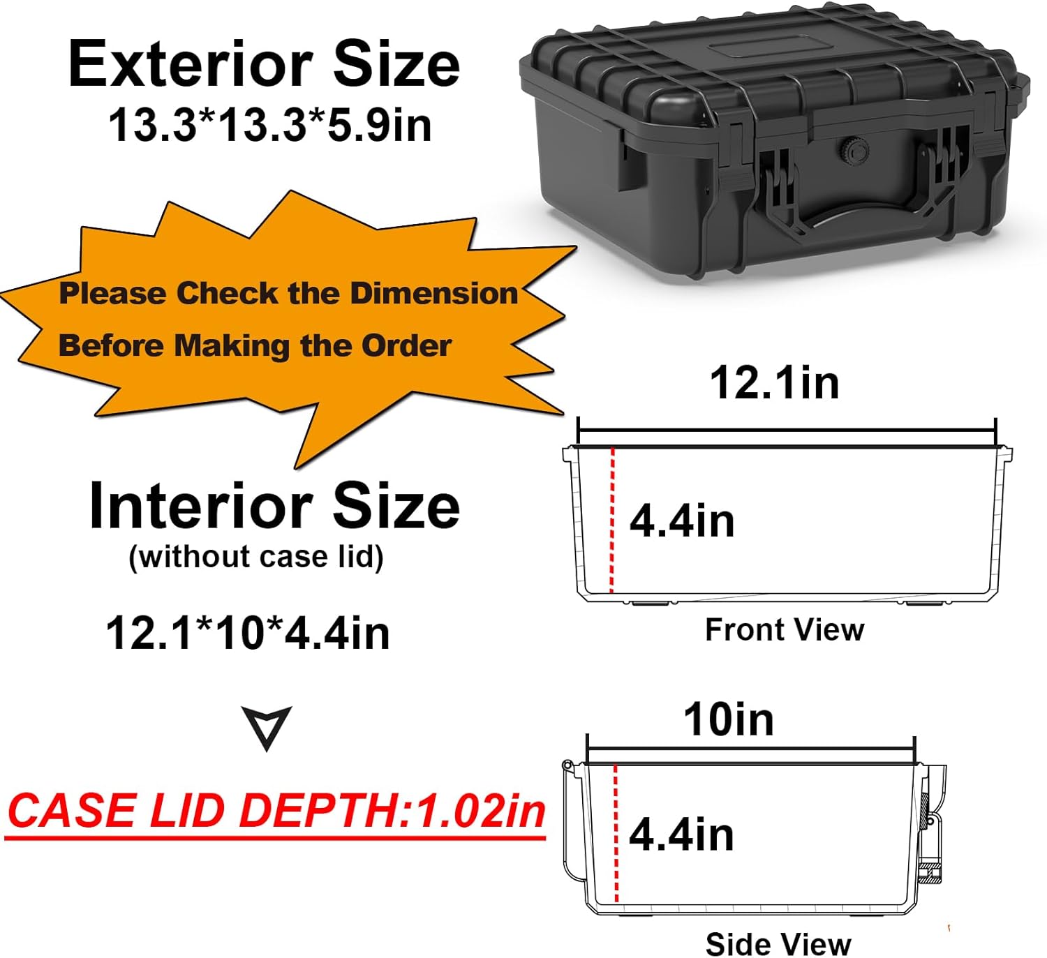 Waterproof Hard Case with Pick - огляд і ціна Drone Camera Waterproof